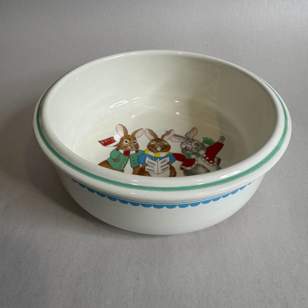 Mikasa Bunny‎ Rabbit Cereal Bowl Japan Vintage Dish